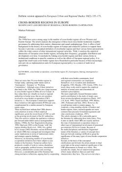 cross-border regions in europe