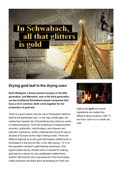 Drying gold leaf in the drying oven