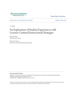 An Exploration of Student Experiences with Learner