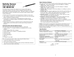 Salinity Sensor - Vernier in der Schule