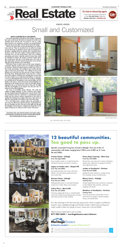 Dec - North Carolina Modernist Houses