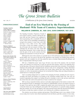 the current issue of The Grove Street Bulletin in PDF format