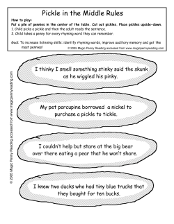 Pickle in the Middle Rules