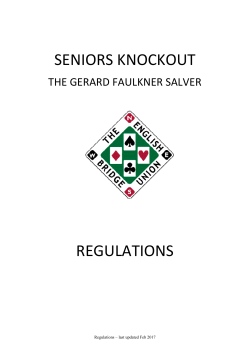 Specific Regulations for this Event