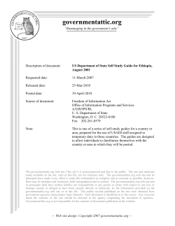 Ethiopia - Government Attic