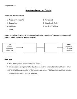 Napoleon Forges an Empire