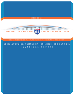 Socioeconomics Community Facilities and Land Use Technical Report