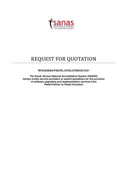 REQUEST FOR QUOTATION