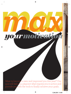 Max Your Motivation