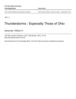 Thunderstorms : Especially Those of Ohio