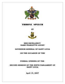 Throne Speech 2007 - National Printing Corporation