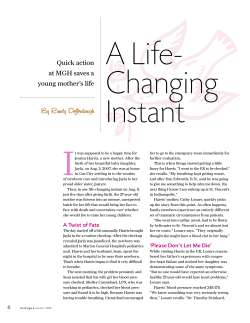 By Randy Deffenbaugh Quick action at MGH saves a young