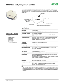 HOBO Data Node, Temperature (ZW-001)