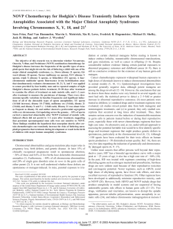 NOVP Chemotherapy for Hodgkin`s Disease