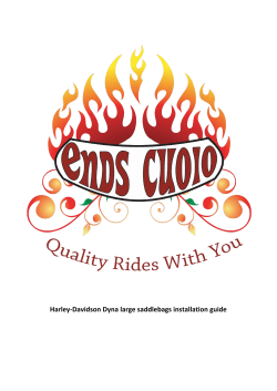 Harley-Davidson Dyna large saddlebags installation