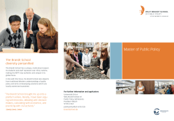 Master of Public Policy