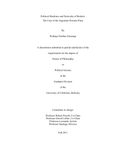 Political Machines and Networks of Brokers