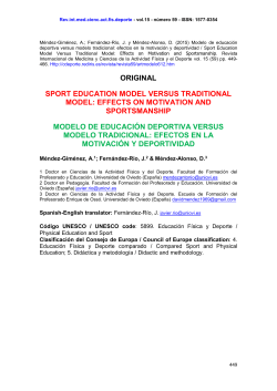 original sport education model versus traditional model: effects on