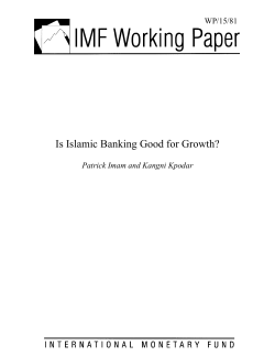 Is Islamic Banking Good for Growth?
