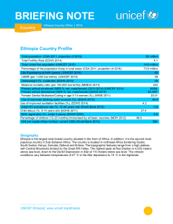Ethiopia Country Profile