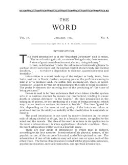 Intoxications by Harold W. Percival