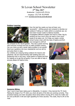 Newsletter 2nd May 2017