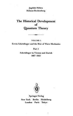 The Historical Development of Quantum Theory