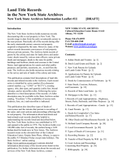 land title records - New York State Association of Professional Land