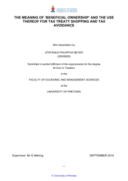 the meaning of `beneficial ownership` and the use