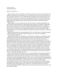 Lord of the Flies CHAPTER SEVEN