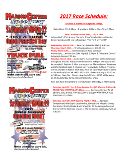 2017 Race Schedule - marioncenterspeedway.net