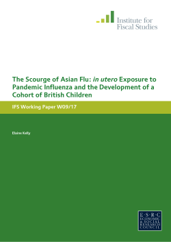 The scourge of Asian flu - Institute for Fiscal Studies