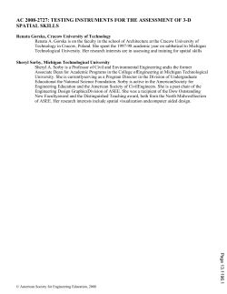 Testing Instruments For The Assessment Of 3 D