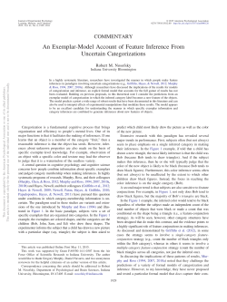 An Exemplar-Model Account of Feature Inference From Uncertain