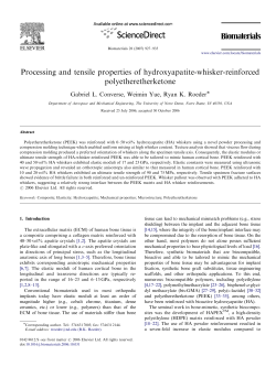 Processing and tensile properties of hydroxyapatite