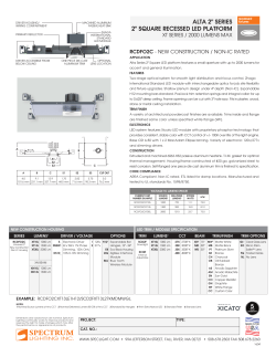 ALTA 2" SERIES 2" SQUARE RECESSED LED PLATFORM
