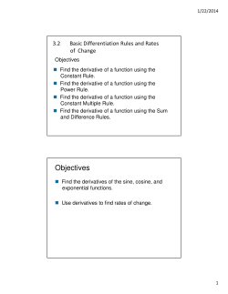 Objectives - Shelton State