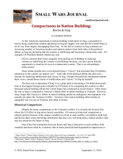 Comparisons in Nation Building