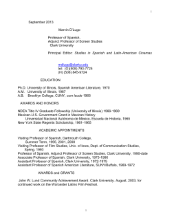 Curriculum Vitae - Clark University