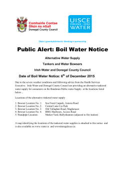 Public Alert: Boil Water Notice