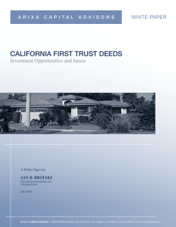 california first trust deeds
