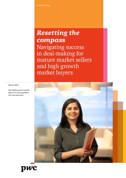 Navigating success in deal-making for mature market sellers and