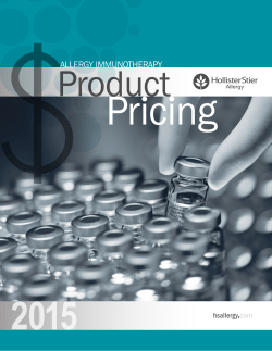 allergy immunotherapy - HollisterStier Allergy