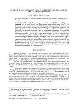 Deterministic and probability modelling of landslide hazard on