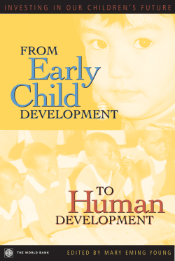 From Early Child Development to Human Development