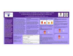 The impact of lexical competition and response inhibition control on