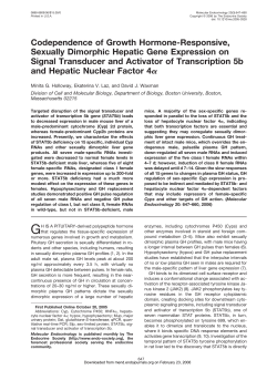 Codependence of Growth Hormone-Responsive