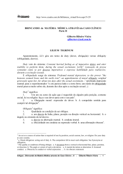 Brincando de Mat&eacute;ria M&eacute;dica atrav&eacute;s do Caso Cl&iacute;nico