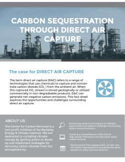 carbon sequestration through direct air capture