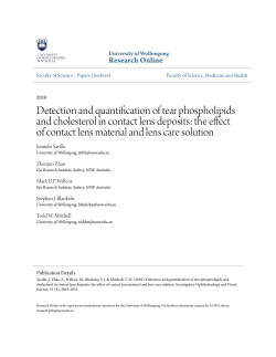 Detection and quantification of tear phospholipids and cholesterol in